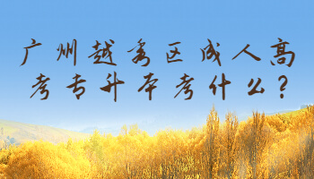 廣州越秀區成人高考