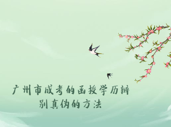 廣州市成考函授學(xué)歷辨別